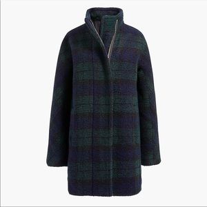 J. Crew New City Wool Coat Black Watch Plaid